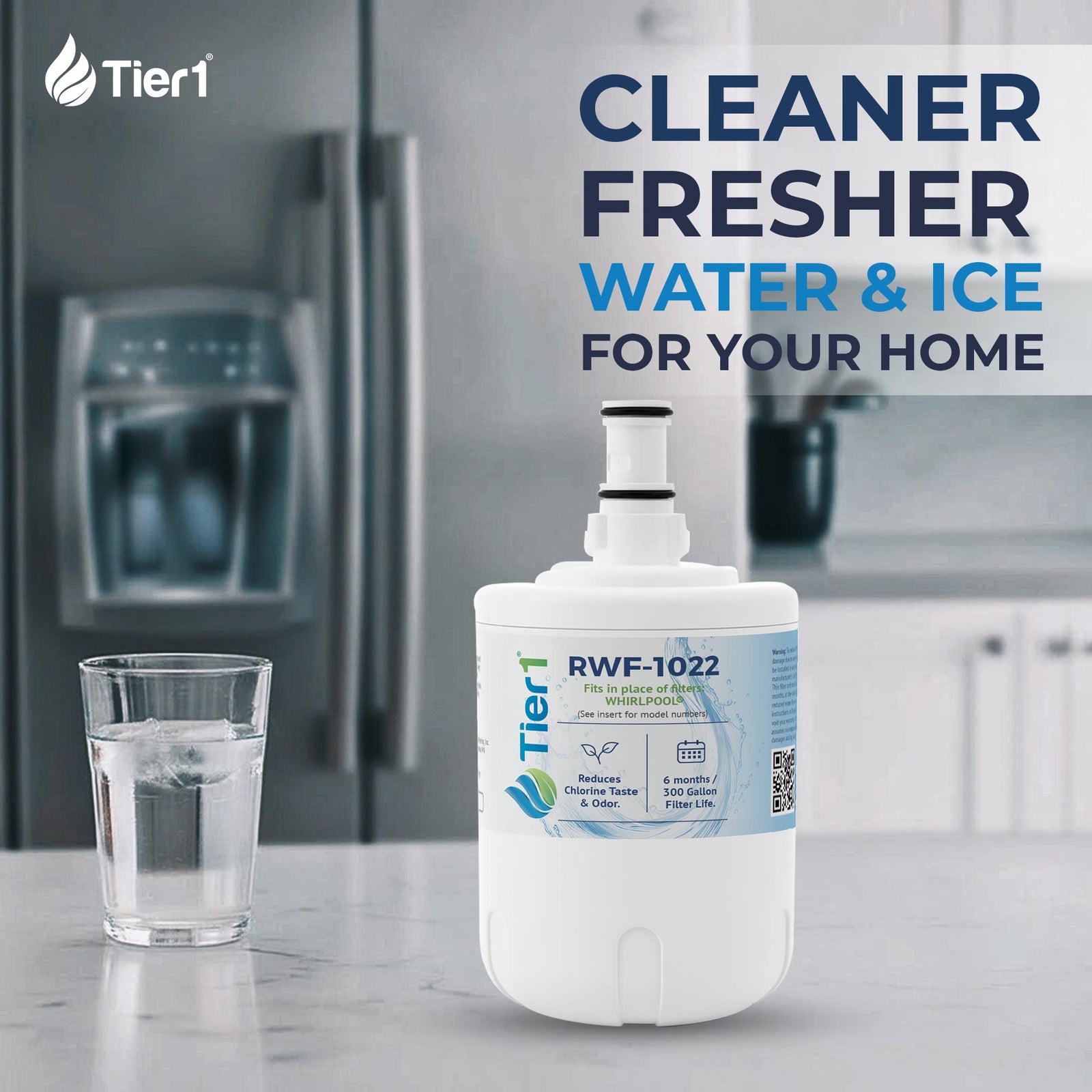 8171413 / 8171414 Whirlpool Comparable Refrigerator Water Filter Replacement By Tier1