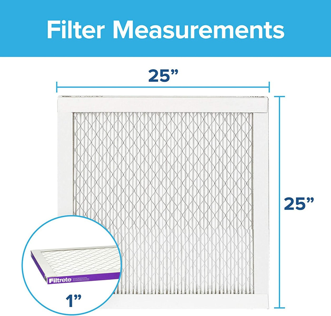 3M Filtrete 1500 Ultra Allergen Reduction Air Filter - 25x25x1 - DiscountFilterStore.com