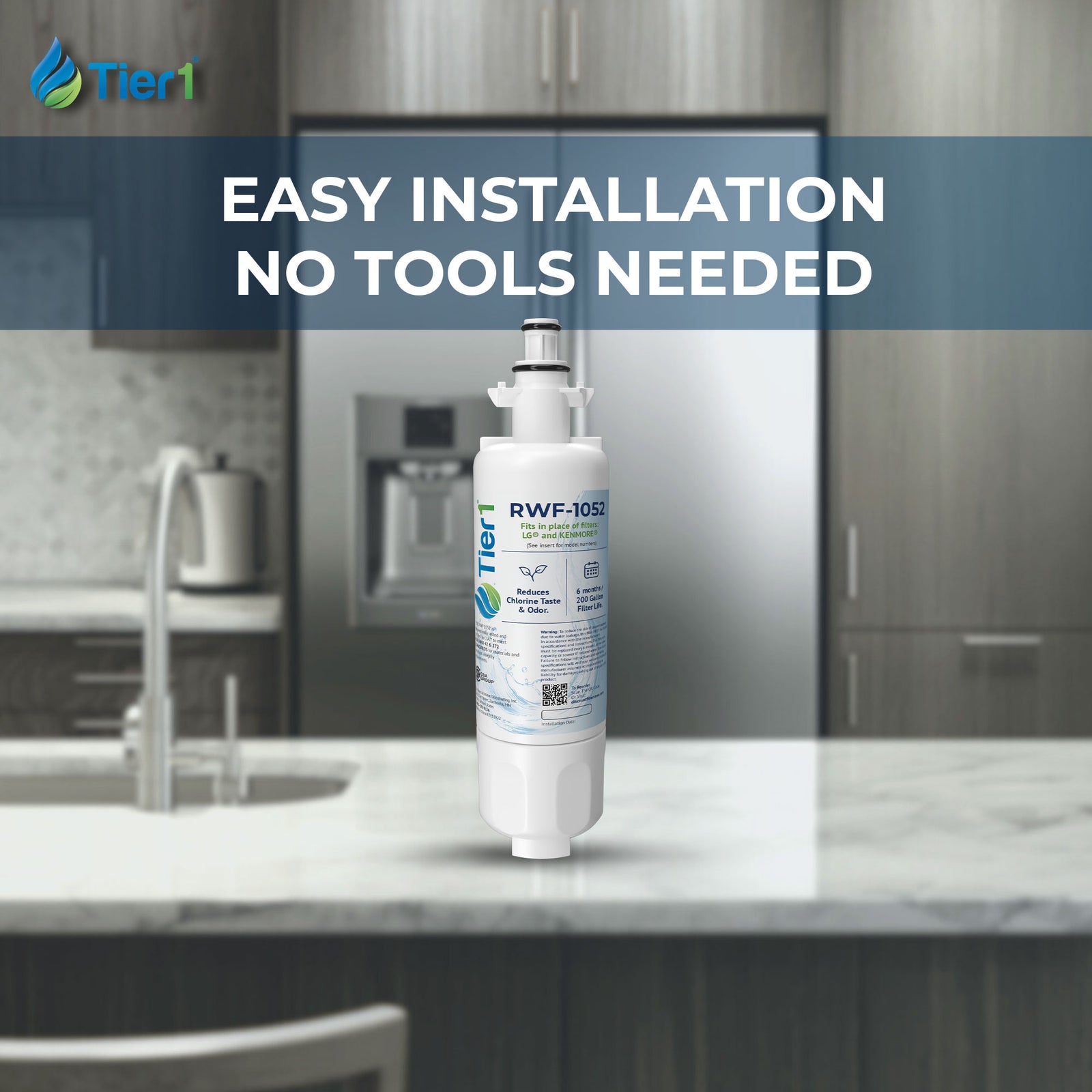 LT700P LG Comparable Refrigerator Water Filter Replacement By Tier1