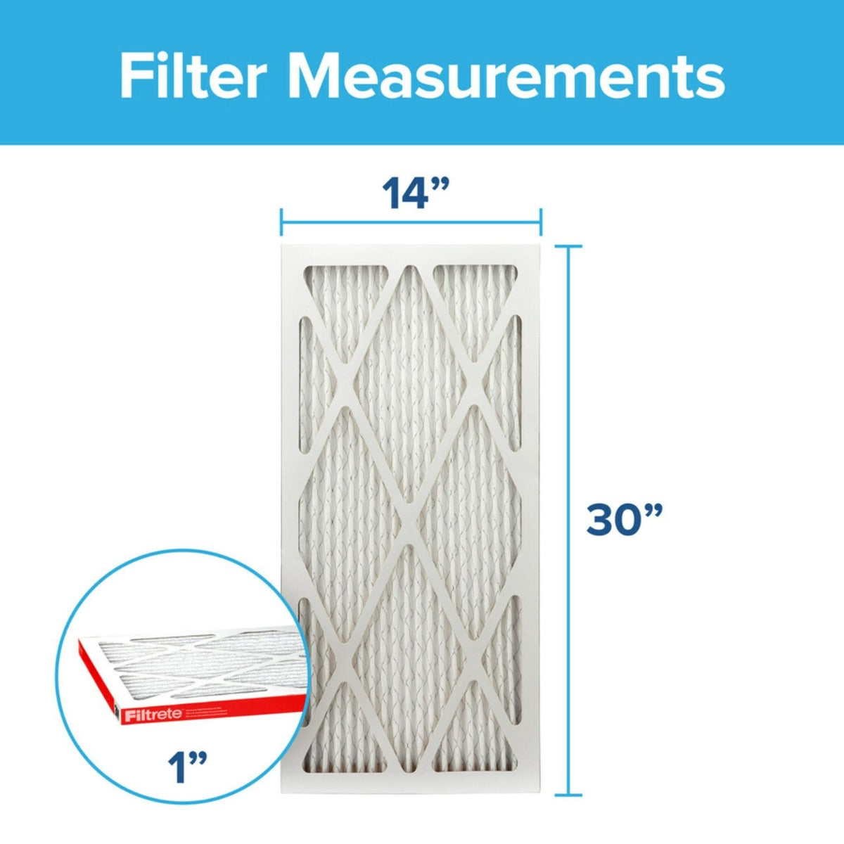 3M Filtrete 1000 Micro Allergen & Dust Defense Filter - 14x30x1 - DiscountFilterStore.com
