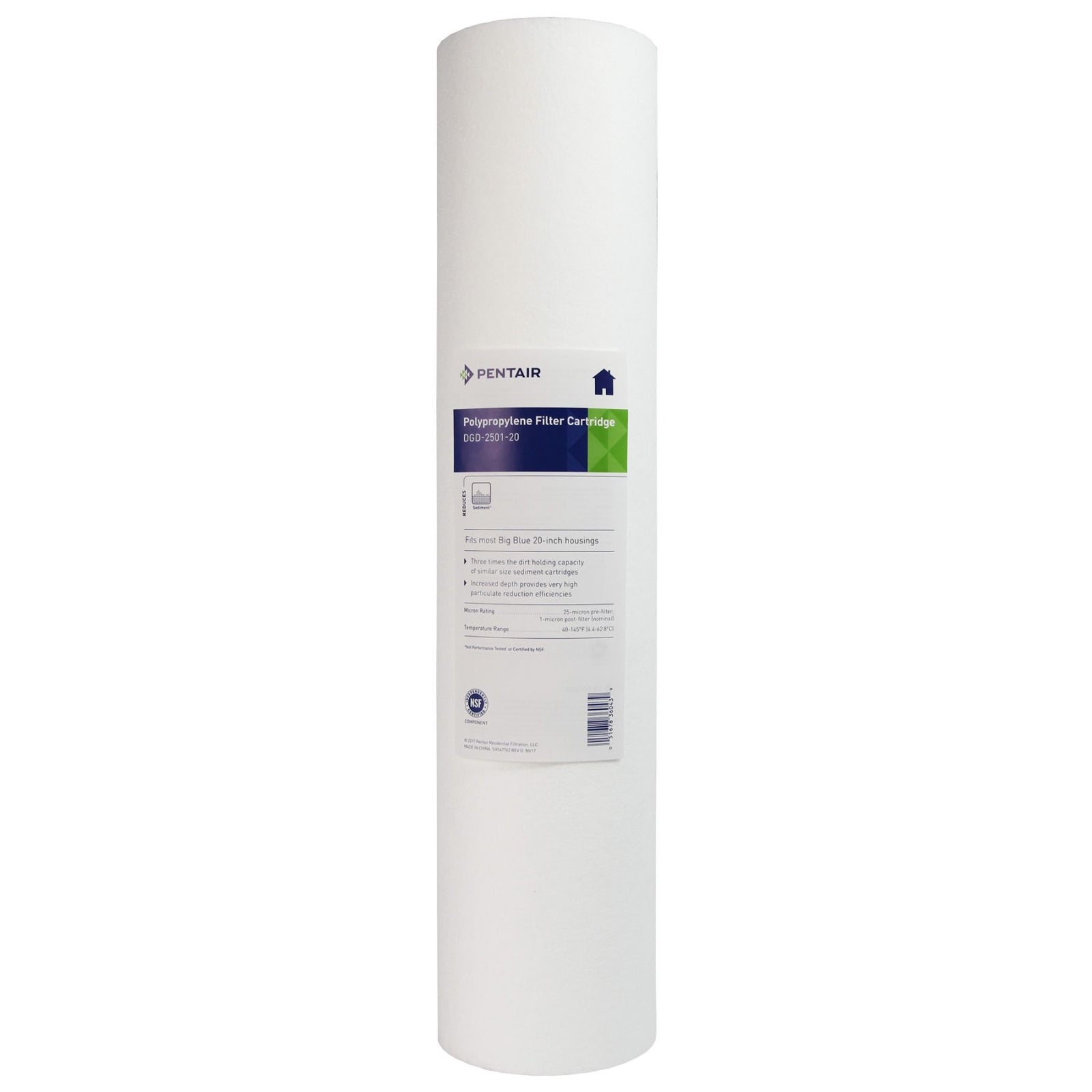 DGD-2501-20 Pentek Whole House Replacement Sediment Filter Cartridge