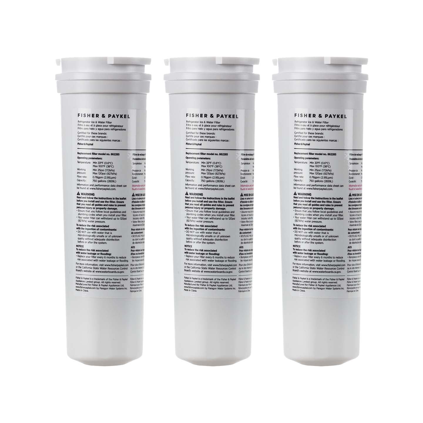 862285 Fisher & Paykel Refrigerator Water Filter - Refrigerator Filters - 59.99 - DiscountFilterStore.com