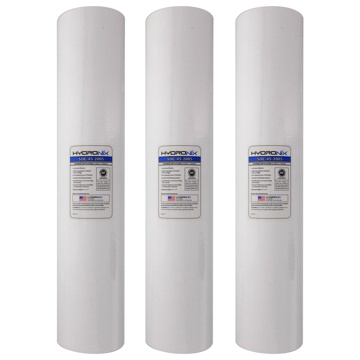 SDC-45-2005 Hydronix Whole House Replacement Sediment Filter Cartridge