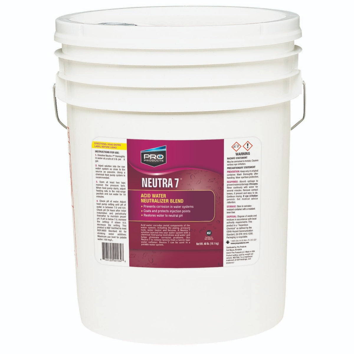 Pro Products Neutra 7 Acid Water Neutralizer (40 lb pail, #SP40N) - DiscountFilterStore.com
