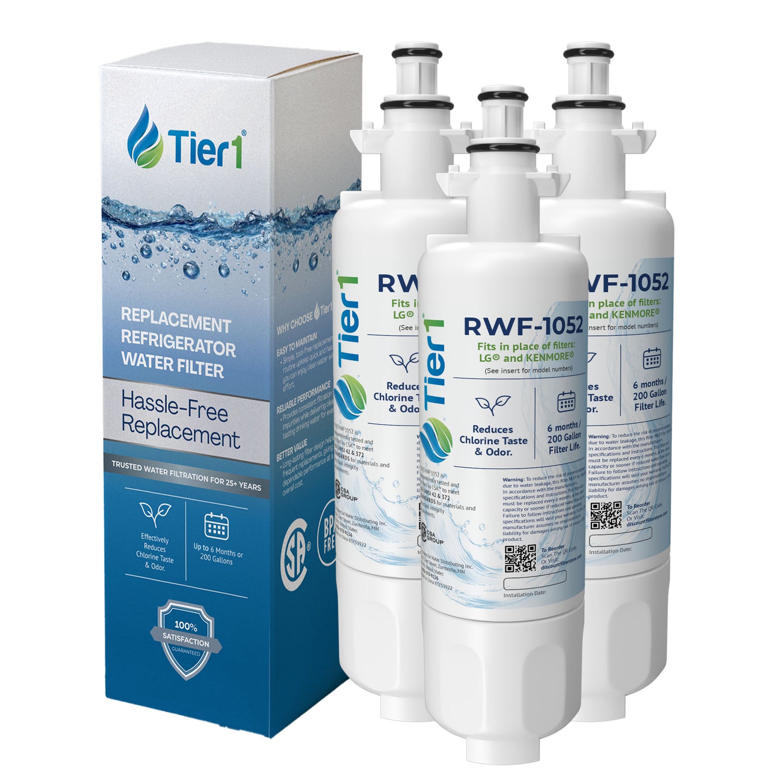 LT700P LG Comparable Refrigerator Water Filter Replacement By Tier1