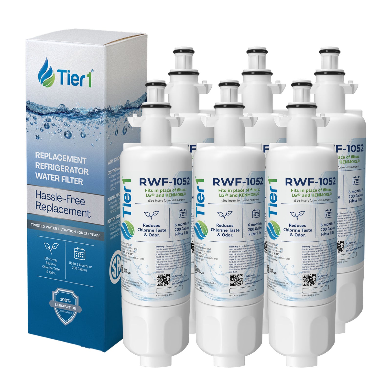 LT700P LG Comparable Refrigerator Water Filter Replacement By Tier1