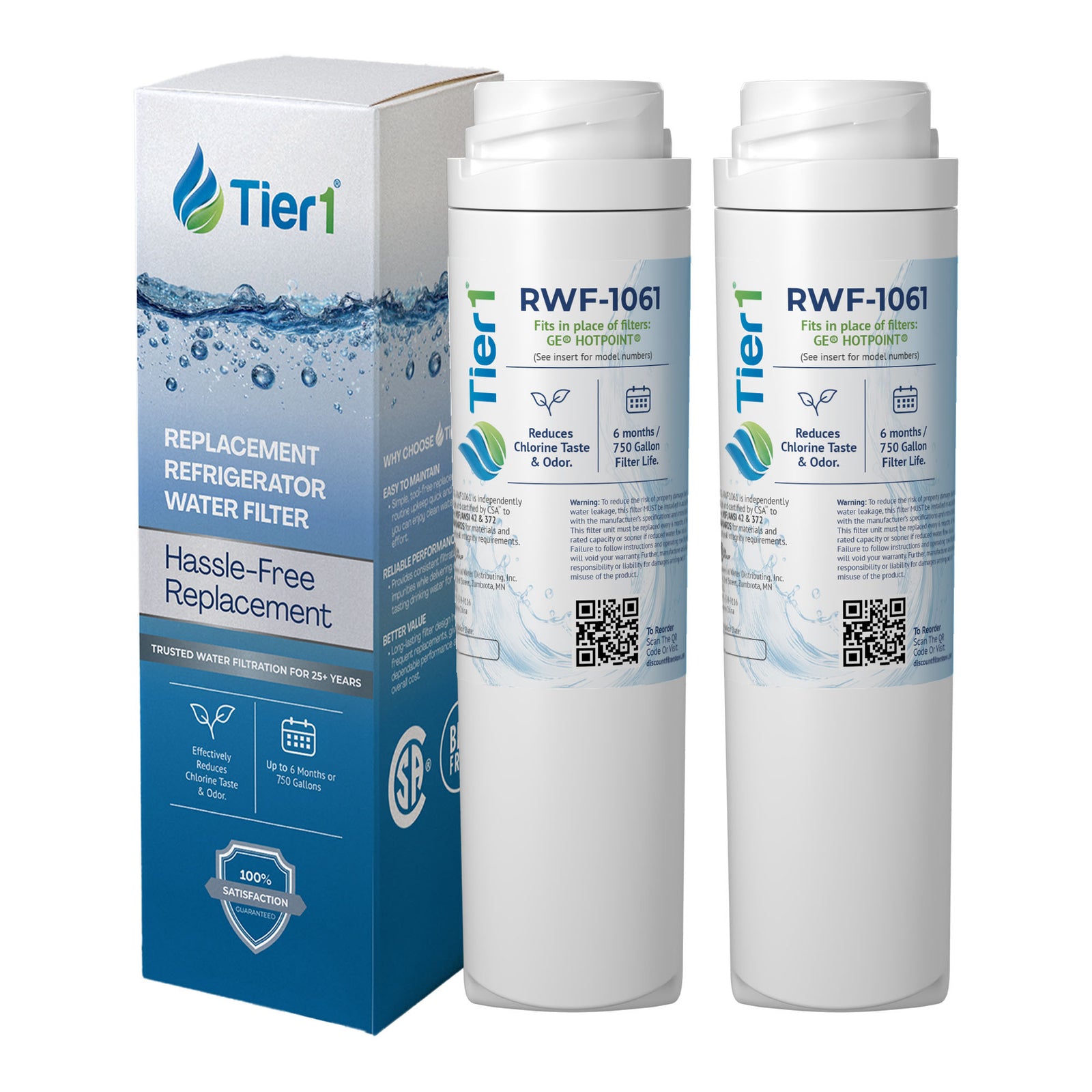 GSWF GE Comparable SmartWater Filter Replacement By Tier1