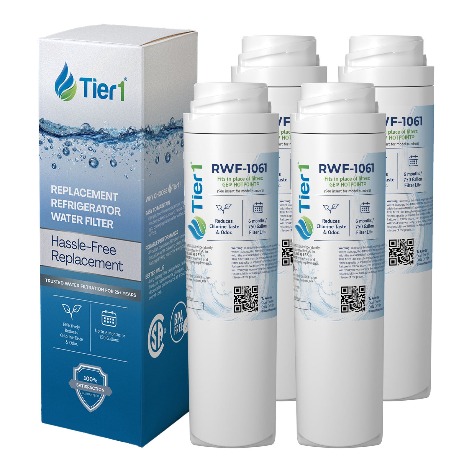 GSWF GE Comparable SmartWater Filter Replacement By Tier1