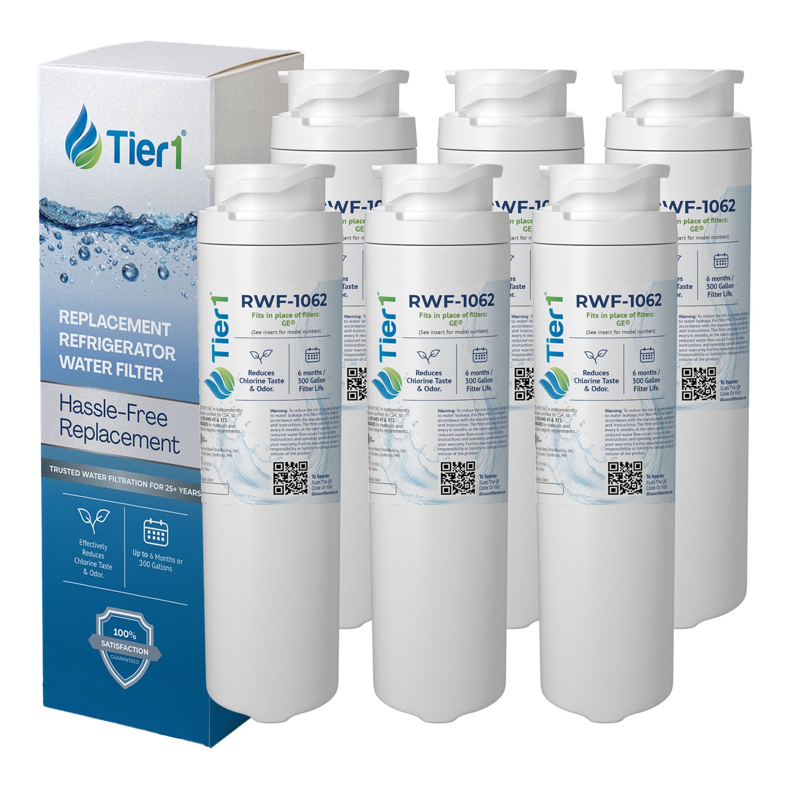 MSWF GE Comparable SmartWater Filter Replacement By Tier1