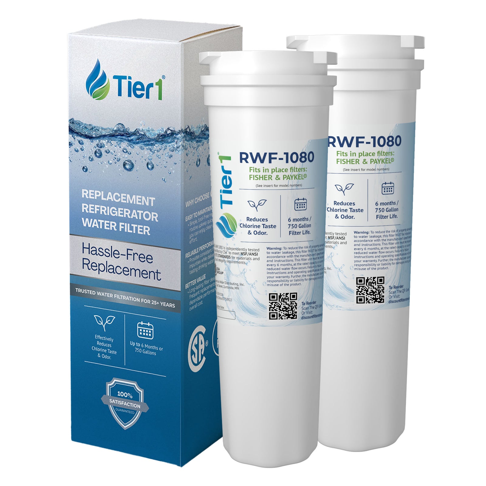 836848 Fisher & Paykel Comparable Refrigerator Water Filter Replacement By Tier1
