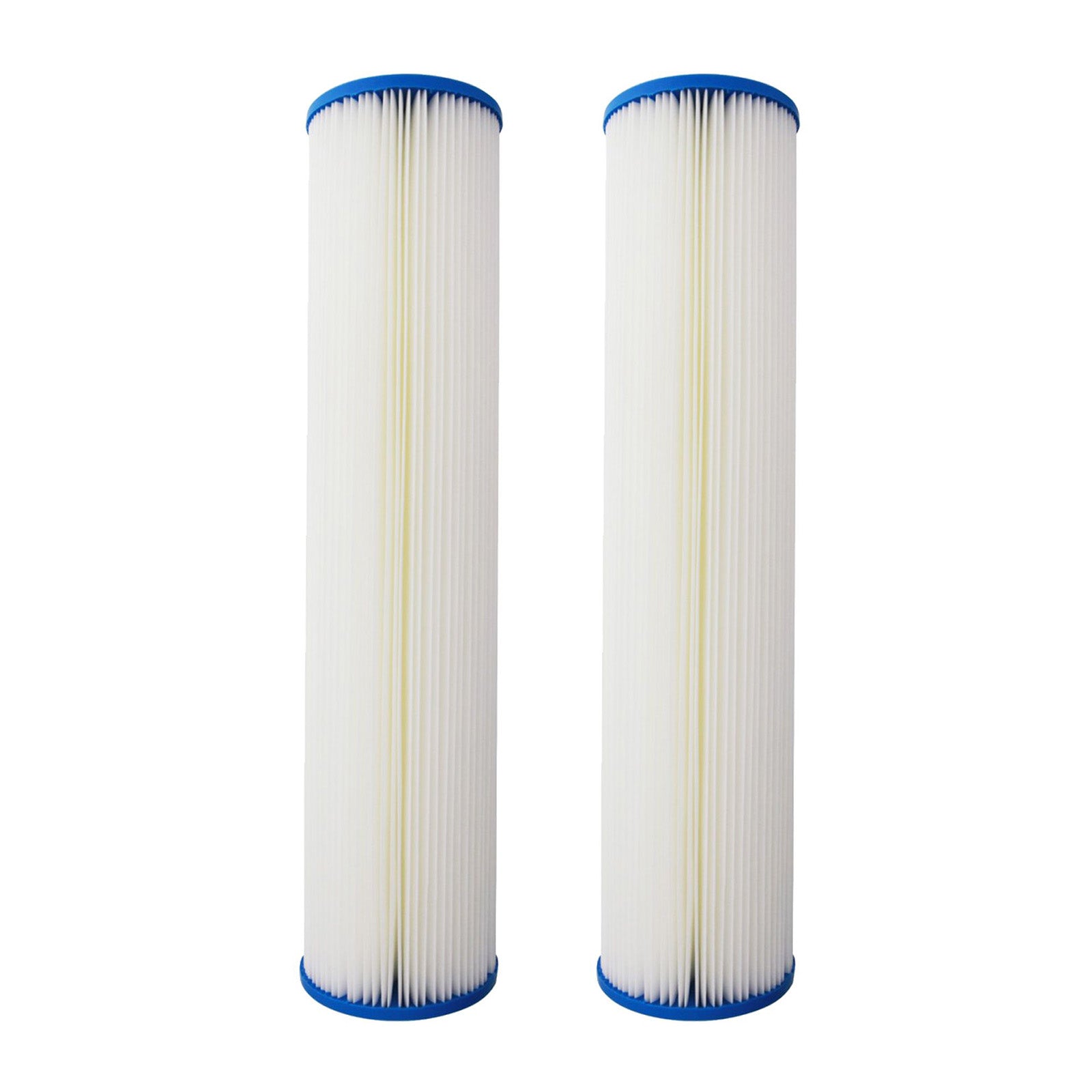 20 inch x 4.5 inch Pleated Sediment Water Filter by Tier1 (1 Micron) - DiscountFilterStore.com