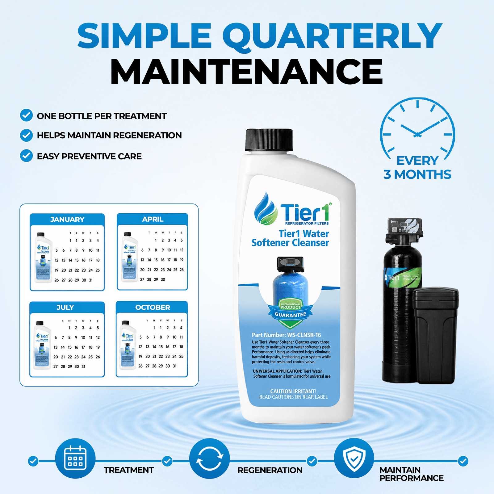 WS-CLNSR-16 Water Softener Cleanser by Tier1