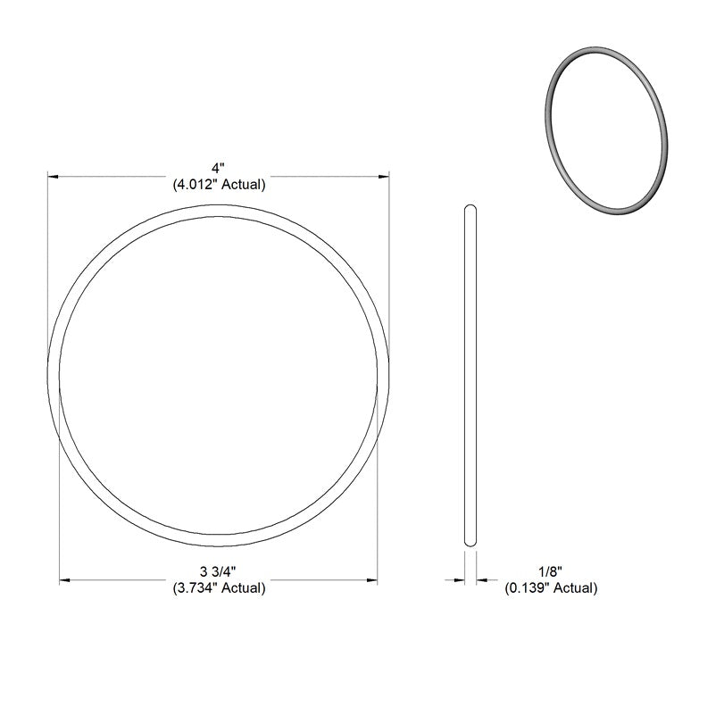 Prefilter O-ring for 20 x 2.5 inch Whole House Systems
