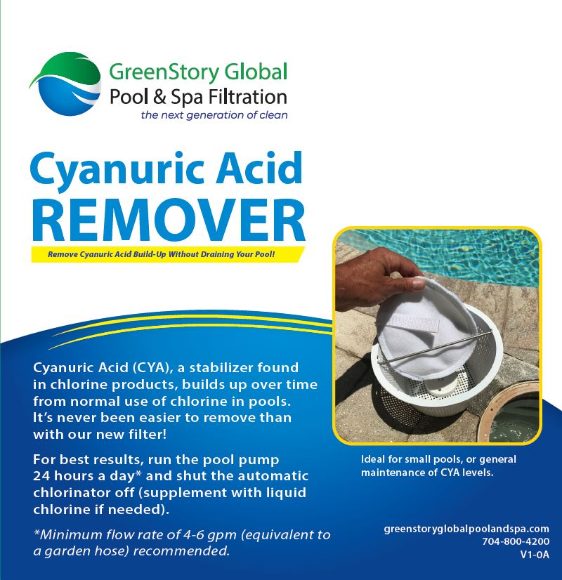 1.5 LB GreenStory Global Cyanuric Acid CYA Remover GSG-CYA-1.5 - DiscountFilterStore.com