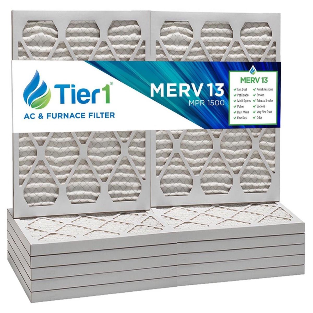 24x30x1 Merv 13 Universal Air Filter By Tier1 (6-Pack) - DiscountFilterStore.com