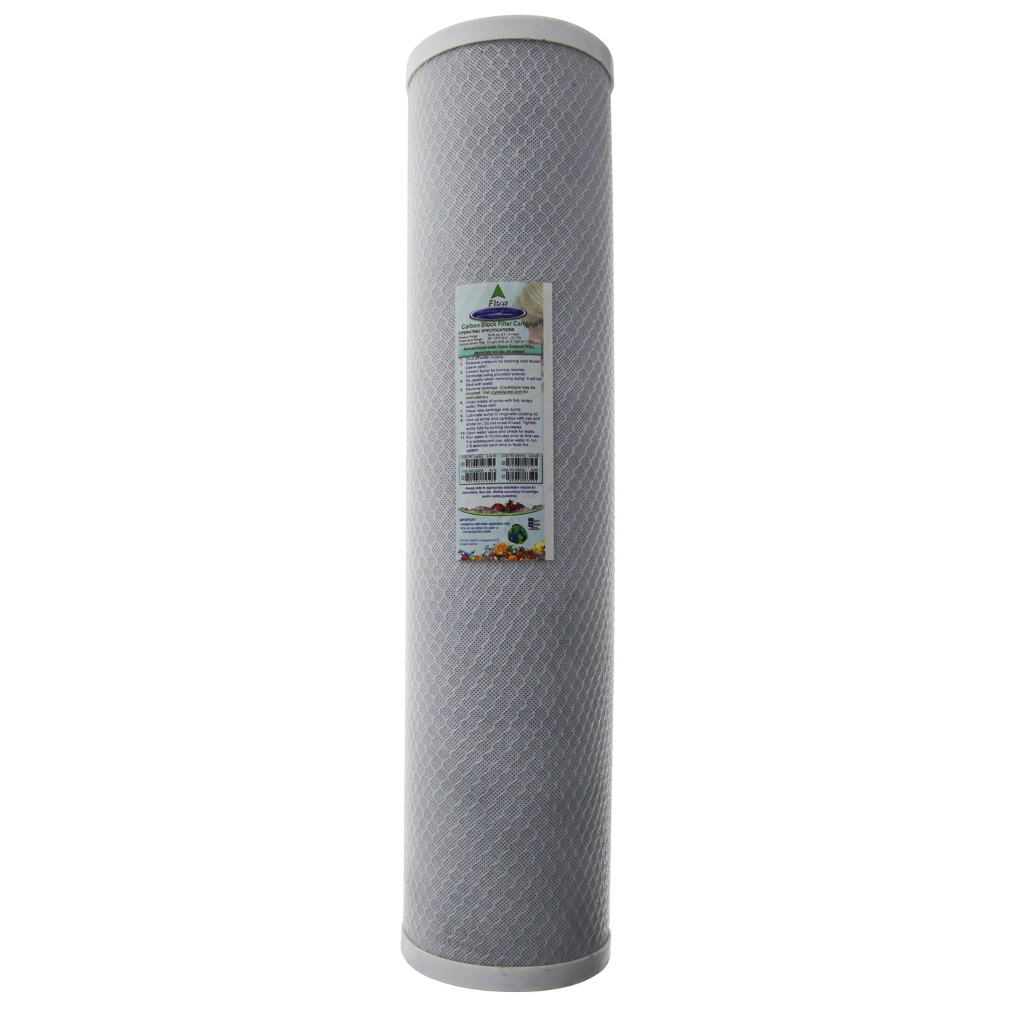 CQE-RC-04036 Crystal Quest Carbon Block Water Filter Cartridge - Whole House Cartridges - 58.99 - DiscountFilterStore.com