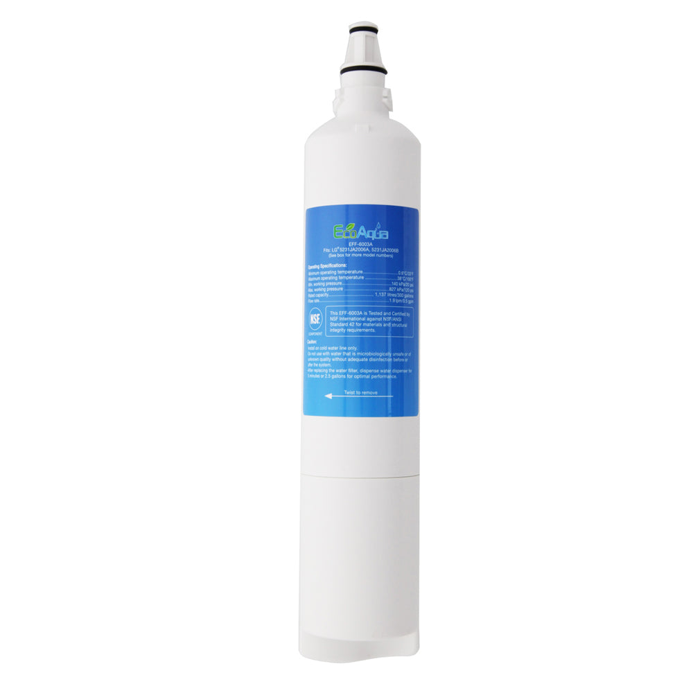 LG 5231JA2006A/LT600P Comparable Refrigerator Filter by EcoAqua (EFF-6003A) - Refrigerator Filters - 21.85 - DiscountFilterStore.com