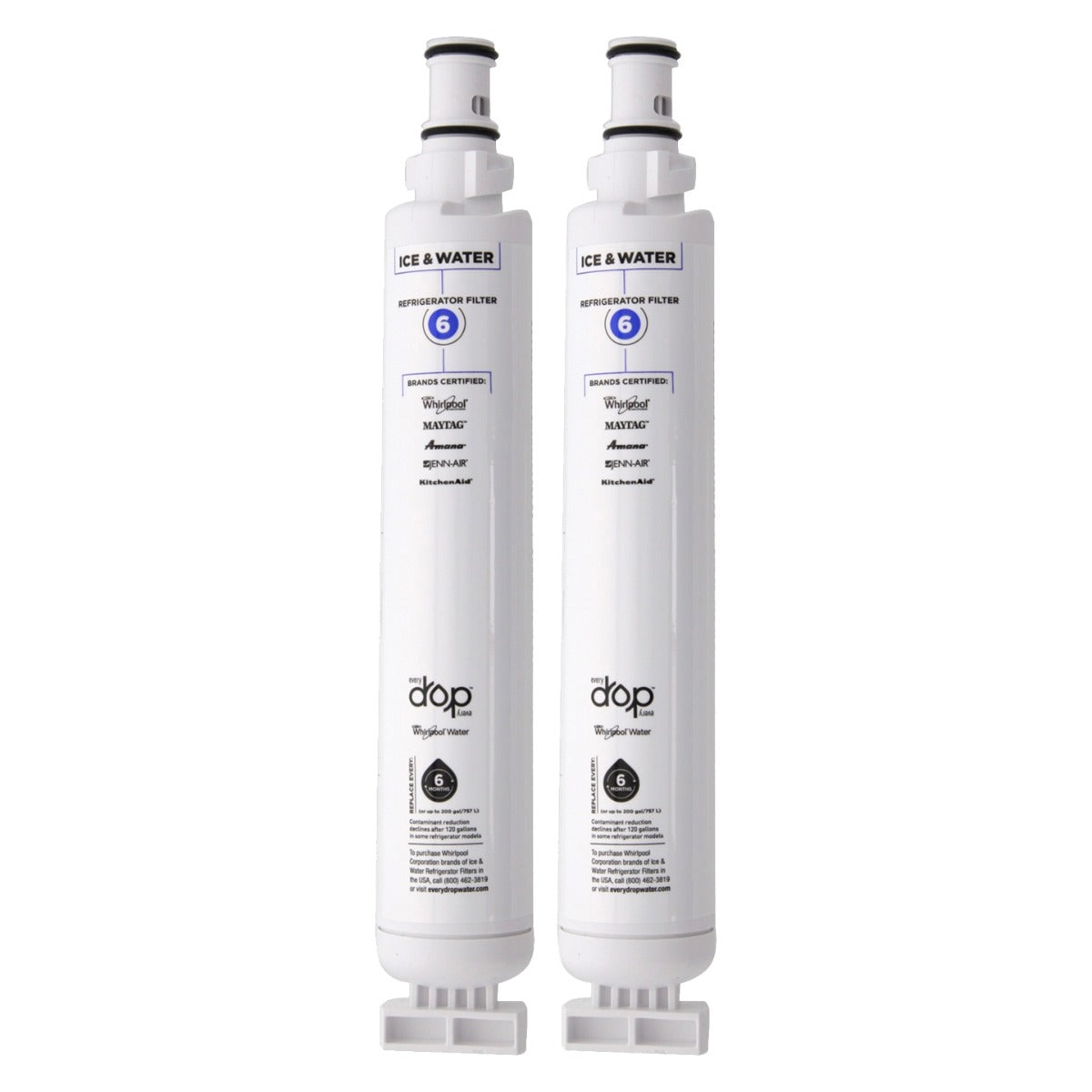 Whirlpool 4396701 is now EveryDrop EDR6D1 (Filter 6) Ice and Water Refrigerator Filter - DiscountFilterStore.com