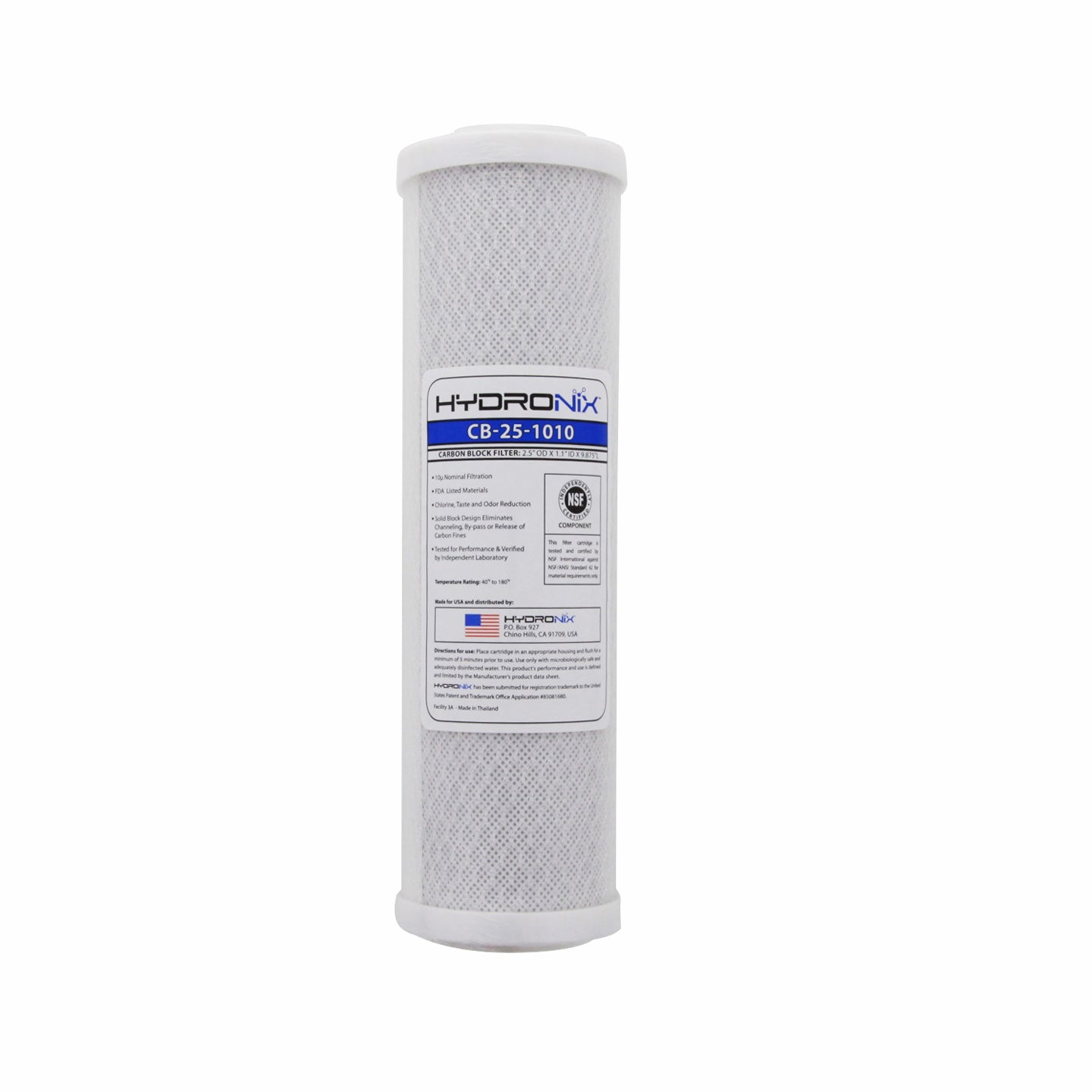 CB-25-1010 Hydronix Carbon Water Filter Replacement