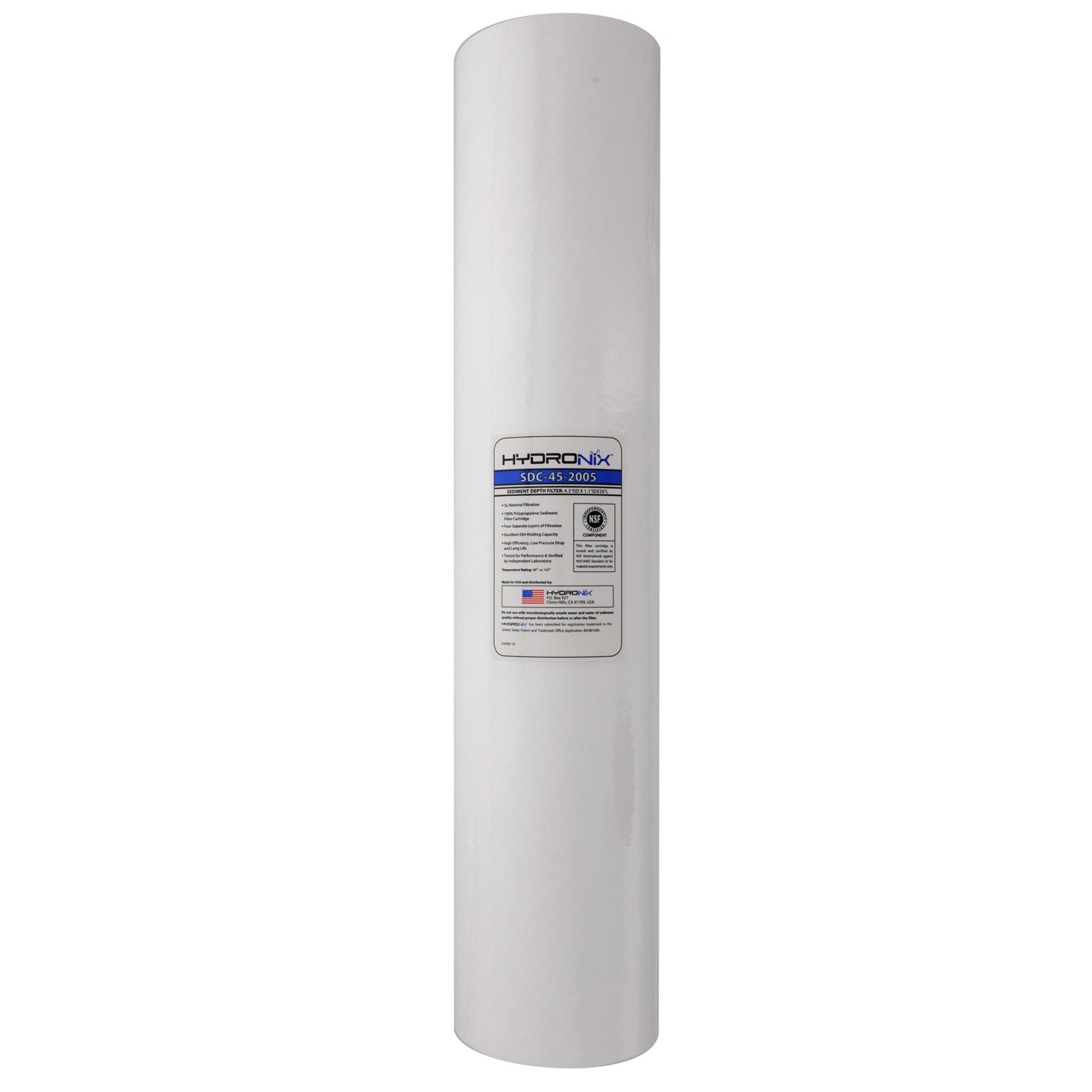 SDC-45-2005 Hydronix Whole House Replacement Sediment Filter Cartridge