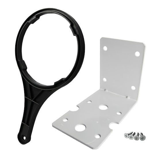 USWF Big Blue 4.5"x20" Heavy Duty Whole House Filter Housing, 1" NPT Inlet/Outlet Includes Mounting Bracket & Wrench - DiscountFilterStore.com