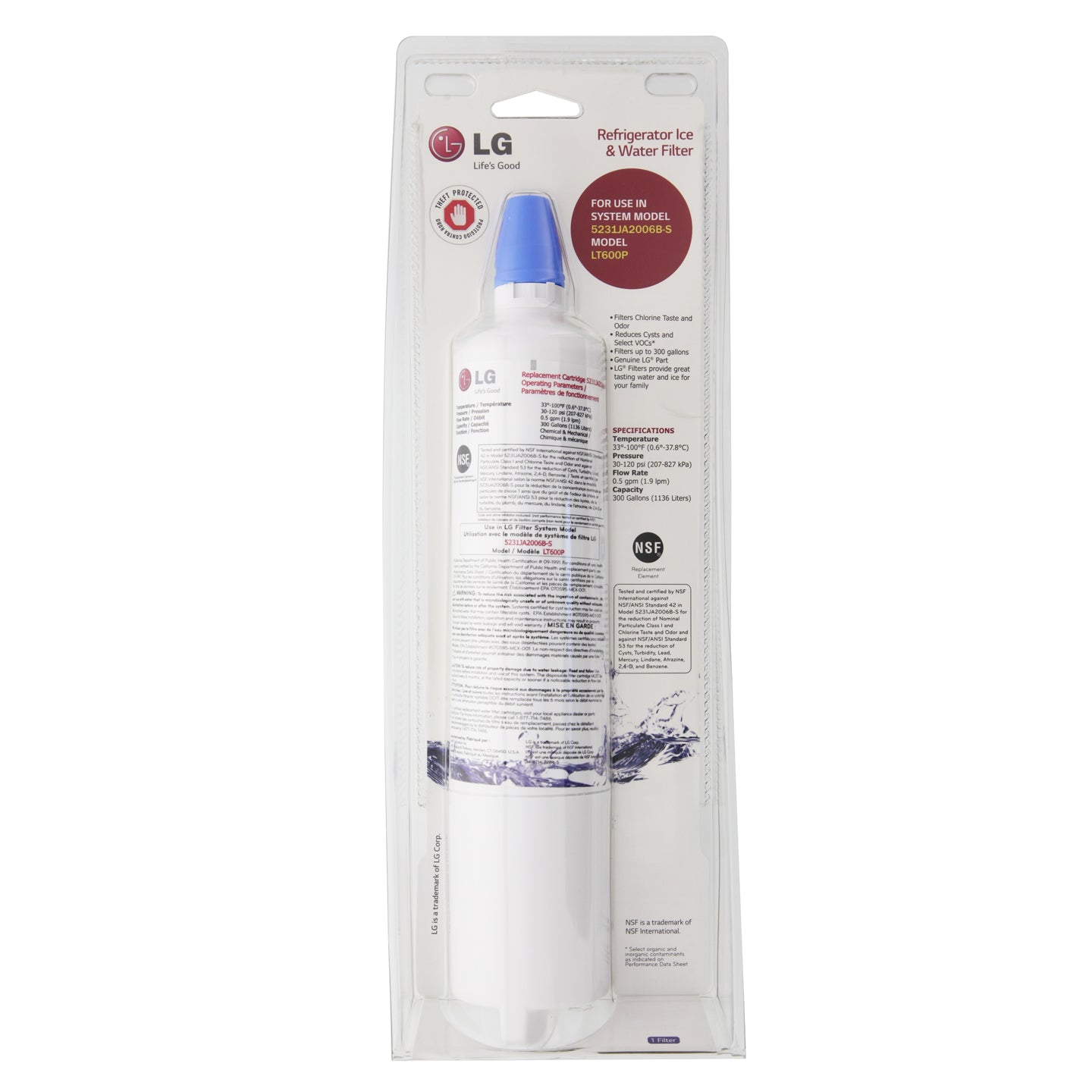 5231JA2006B / LT600P LG Refrigerator Water Filter - Refrigerator Filters - 49.99 - DiscountFilterStore.com