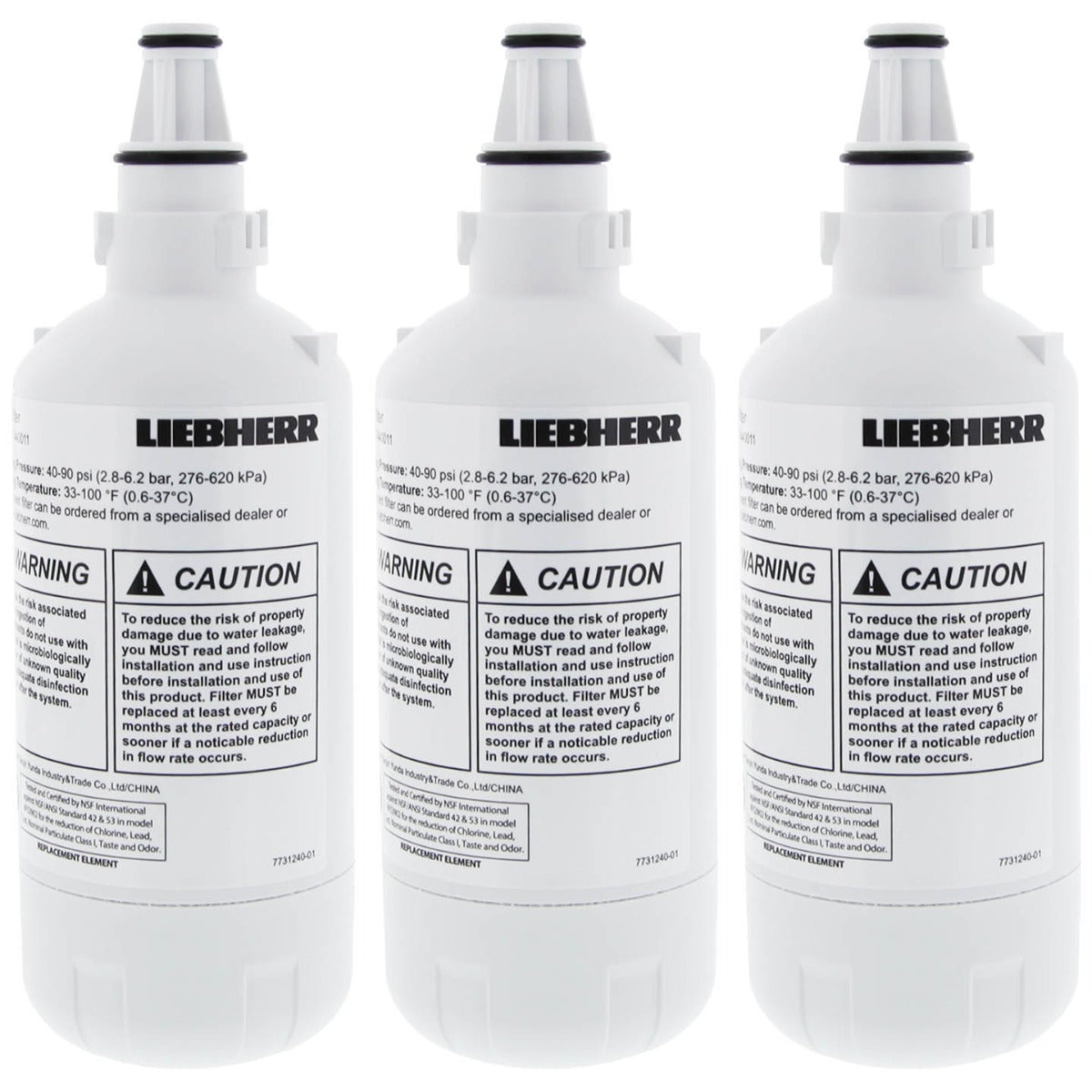 7440000 / 7440002 / 7440011 Liebherr Refrigerator Water Filter 3 Pack- DiscountFilterStore.com