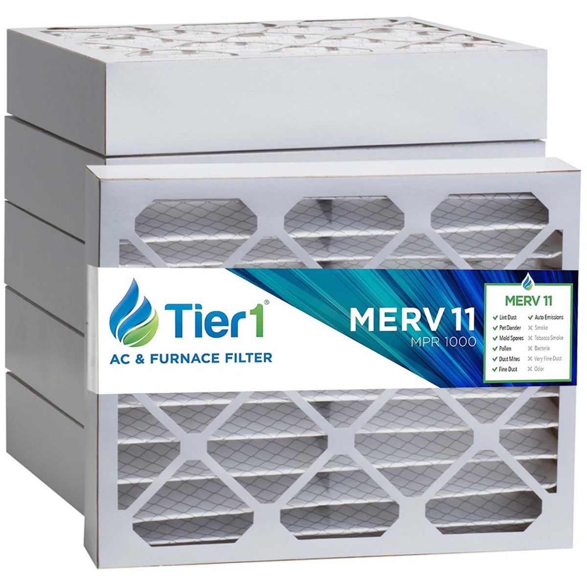 16x20x4 Merv 11 Universal Air Filter By Tier1 (6-Pack) - DiscountFilterStore.com