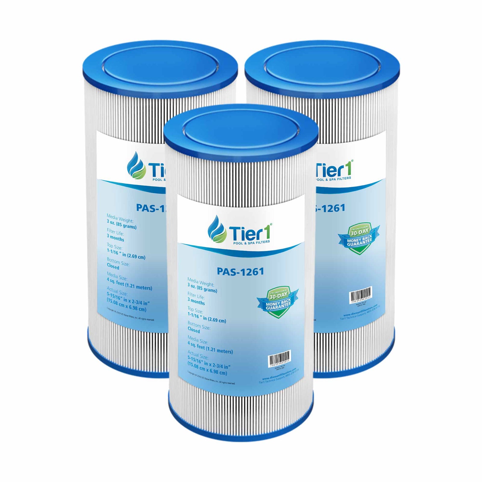 Tier1 Spa Filter for Icon 136629 3-7 SF Skim -Washable Trilobal Dirt-Lock Pleats