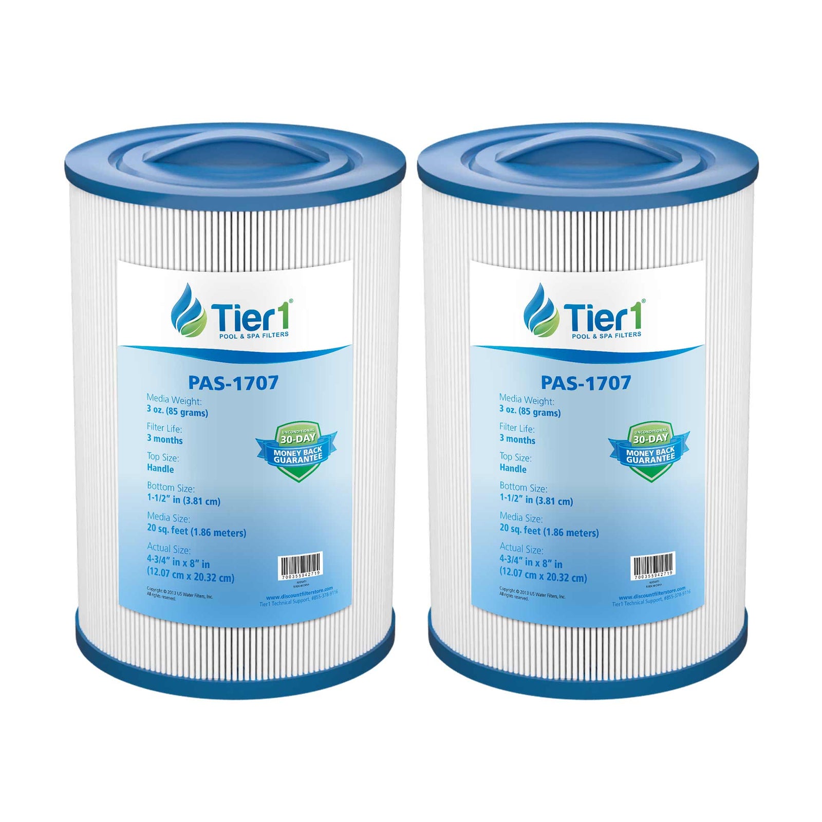 8 x 4-3/4 Inch Tier1 Brand Replacement For PLEATCO-PSANT20P3 - DiscountFilterStore.com