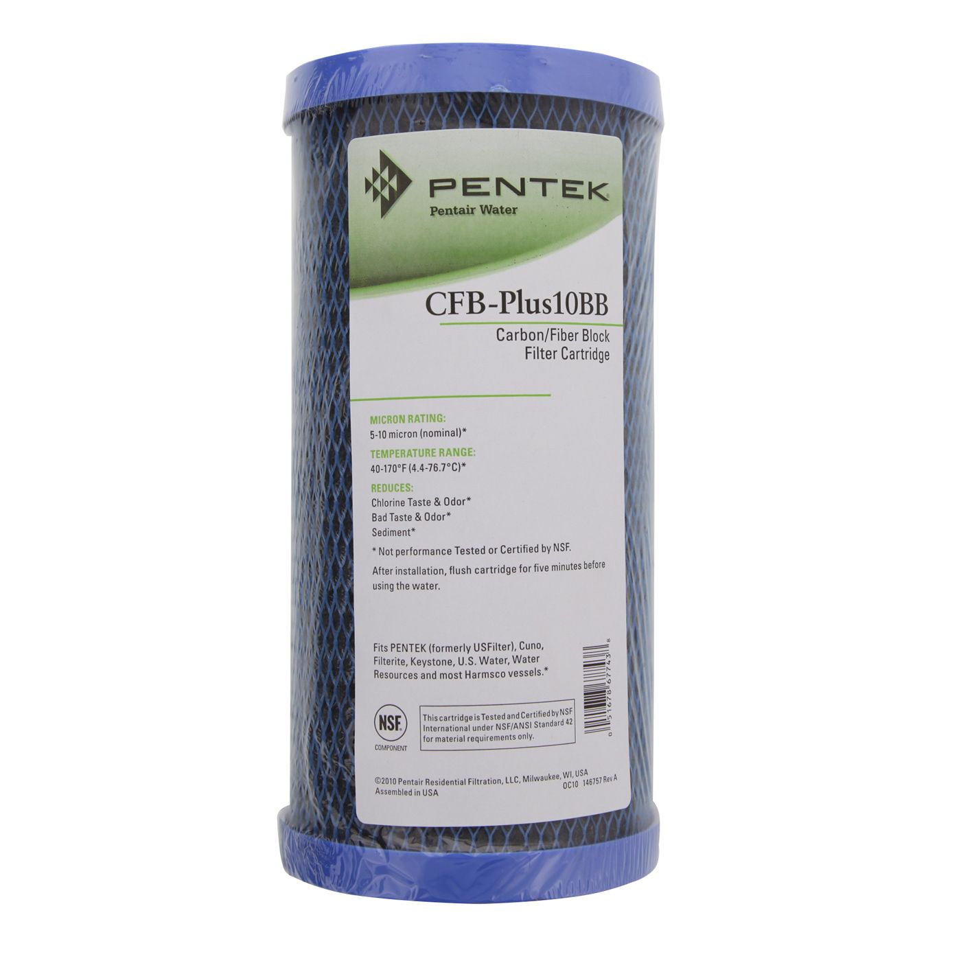 Pentek CFB-Plus10BB Fiberdyne Carbon Filter - DiscountFilterStore.com