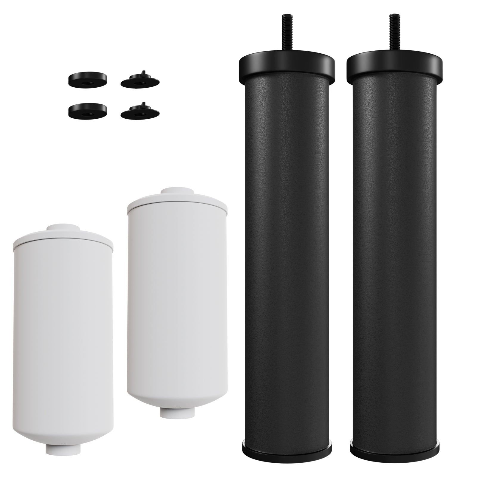 USWF Gravity Filter Elements Combo Pack, Black Carbon and Fluoride Elements - DiscountFilterStore.com