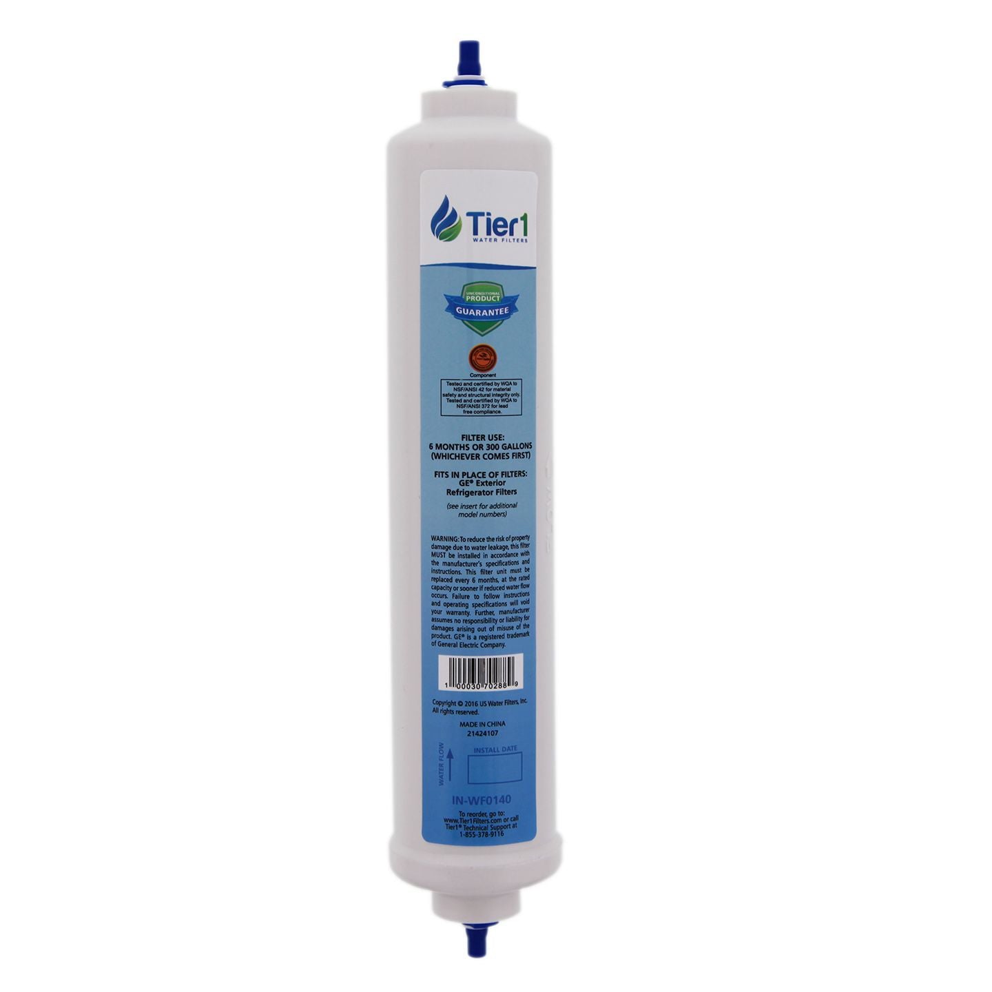 GXRTDR GE Inline Water Filter Cartridge Comparable By Tier1 - DiscountFilterStore.com