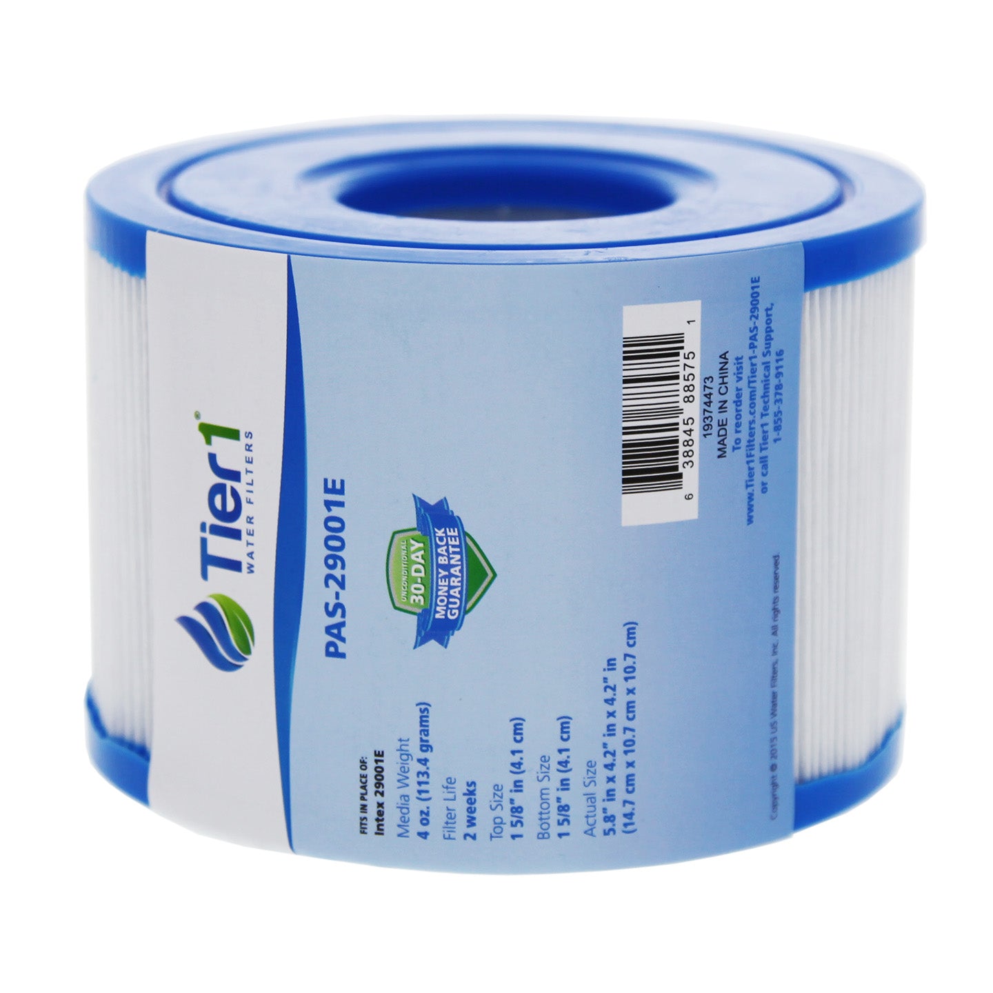 Tier1 Pool Filter (6-Pack) for Intex 29001E -Washable Trilobal Dirt-Lock Pleats - Pool and Spa Filters - 29.38 - DiscountFilterStore.com