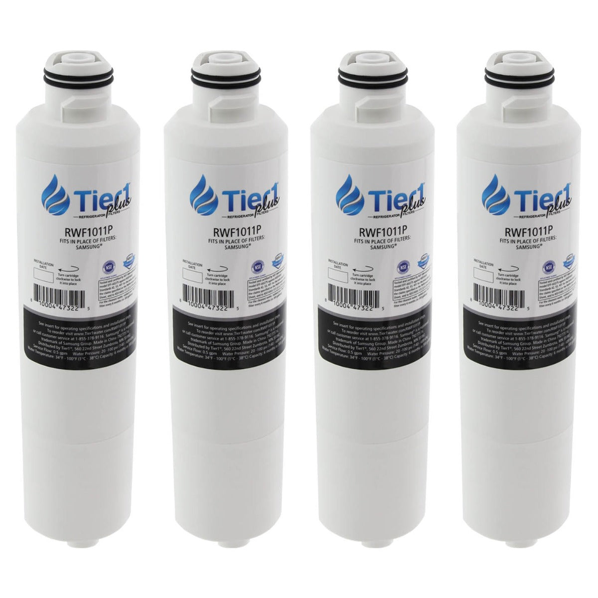 DA29-00020B Samsung Comparable Lead and Mercury Reducing Refrigerator Water Filter By Tier1 Plus 4 Pack - DiscountFilterStore.com