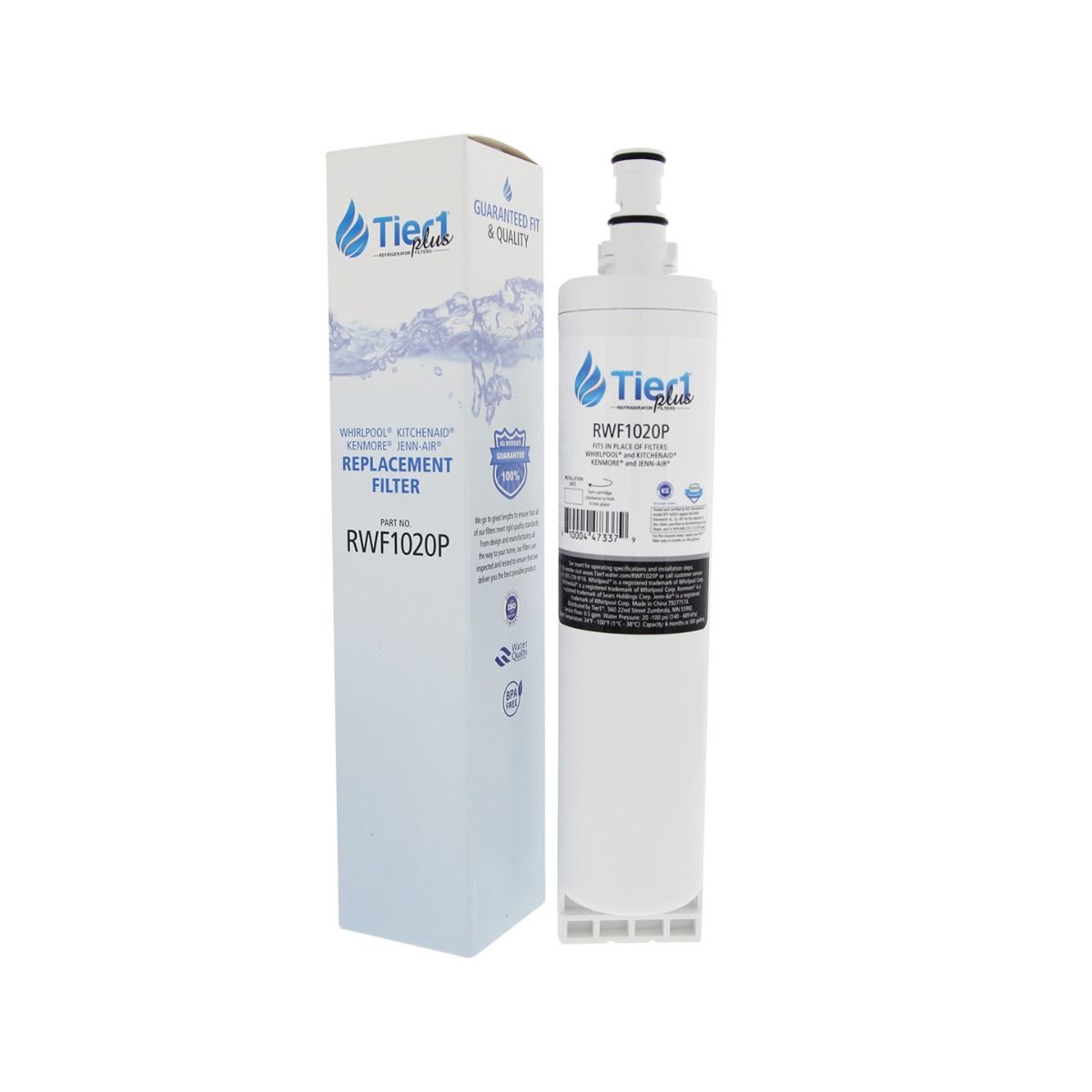 EDR5RXD1 EveryDrop 4396508/4396510 Whirlpool Comparable Lead and Mercury Reducing Refrigerator Water Filter By Tier1 Plus - DiscountFilterStore.com