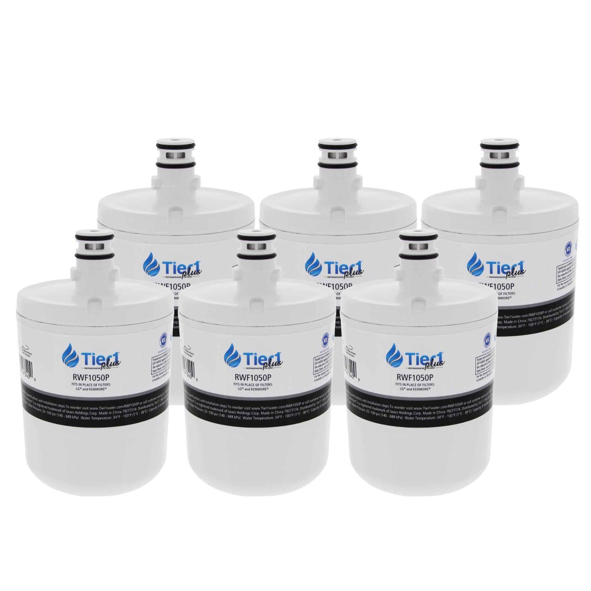 5231JA2002A / LT500P LG Comparable Lead and Mercury Reducing Refrigerator Water Filter By Tier1 Plus - DiscountFilterStore.com