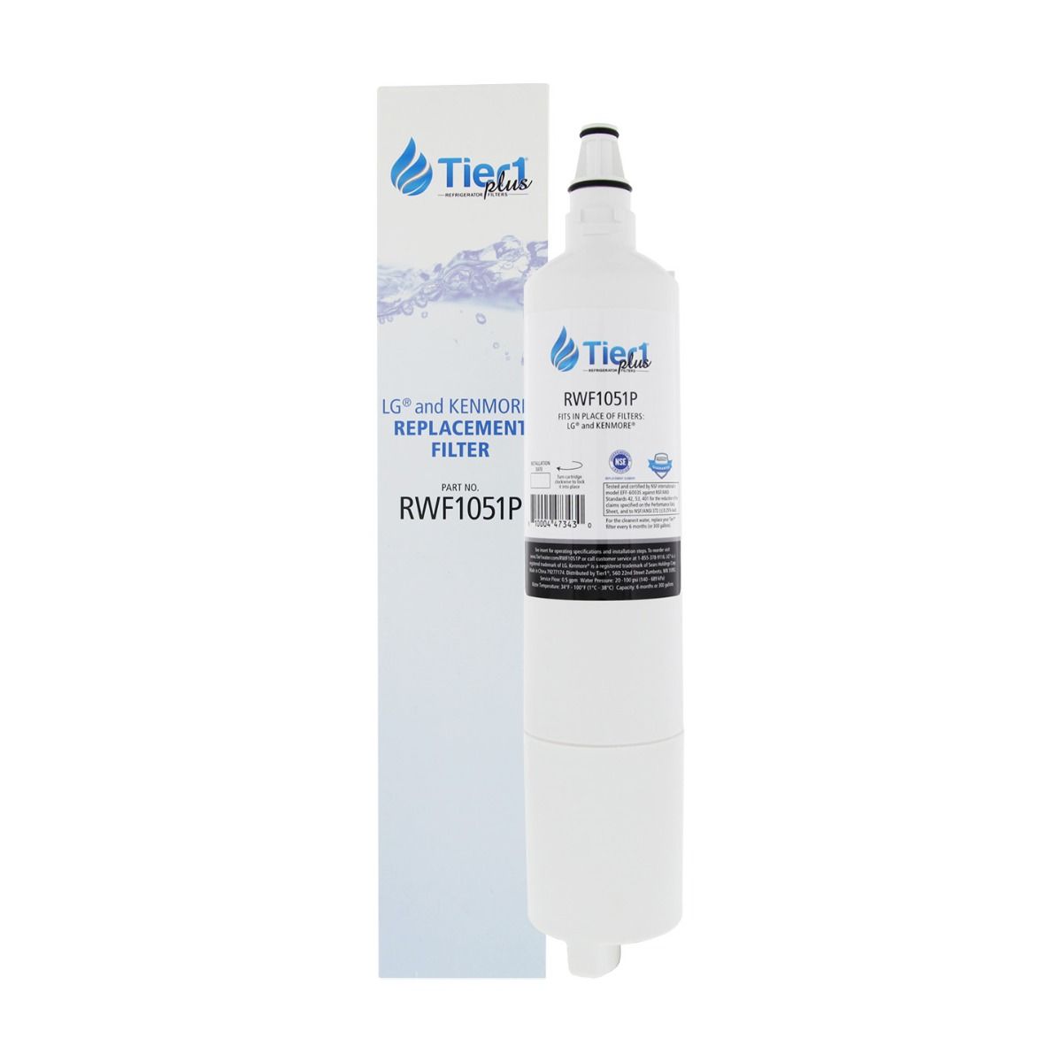 5231JA2006A / LT600P LG Comparable Lead and Mercury Reducing Refrigerator Water Filter By Tier1 Plus - DiscountFilterStore.com
