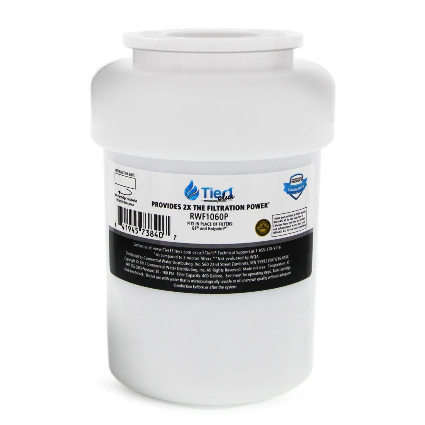 MWFP GE Comparable Lead and Mercury Reducing Refrigerator Water Filter By Tier1 Plus - DiscountFilterStore.com