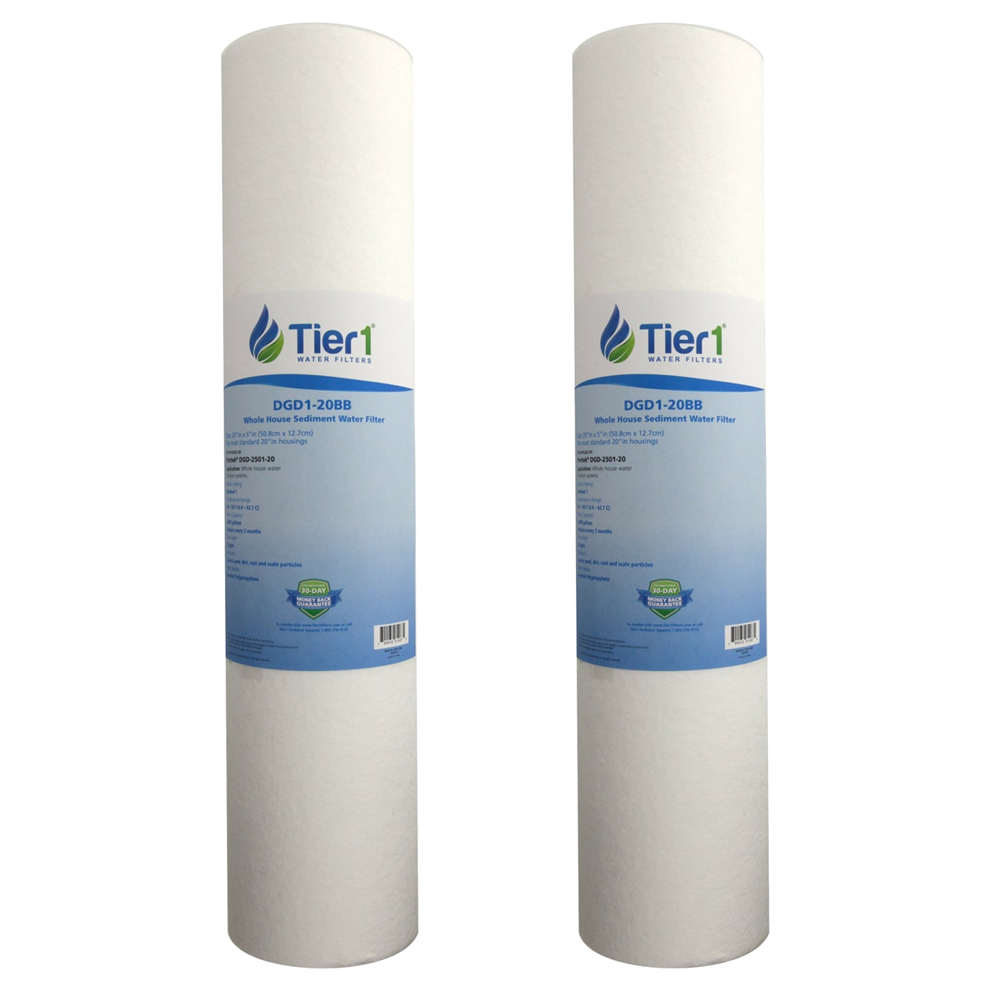 DGD-2501-20 Pentek Comparable Whole House Sediment Water Filter by Tier1 - DiscountFilterStore.com