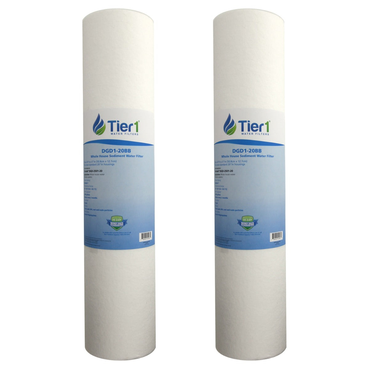 DGD-2501-20 Pentek Comparable Whole House Sediment Water Filter by Tier1 - DiscountFilterStore.com