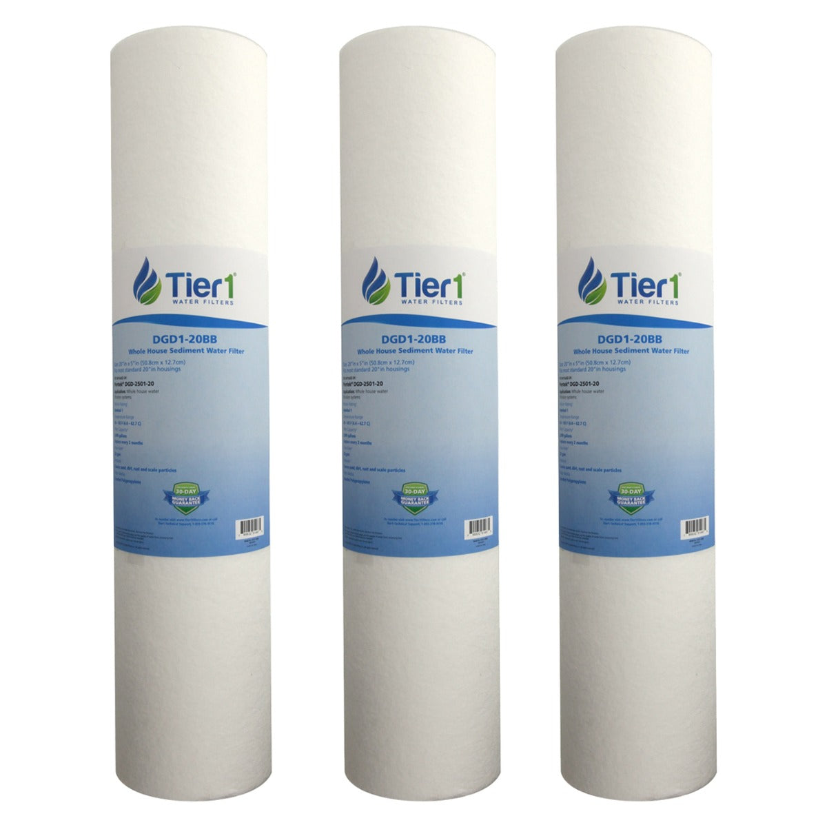 DGD-2501-20 Pentek Comparable Whole House Sediment Water Filter by Tier1 - DiscountFilterStore.com