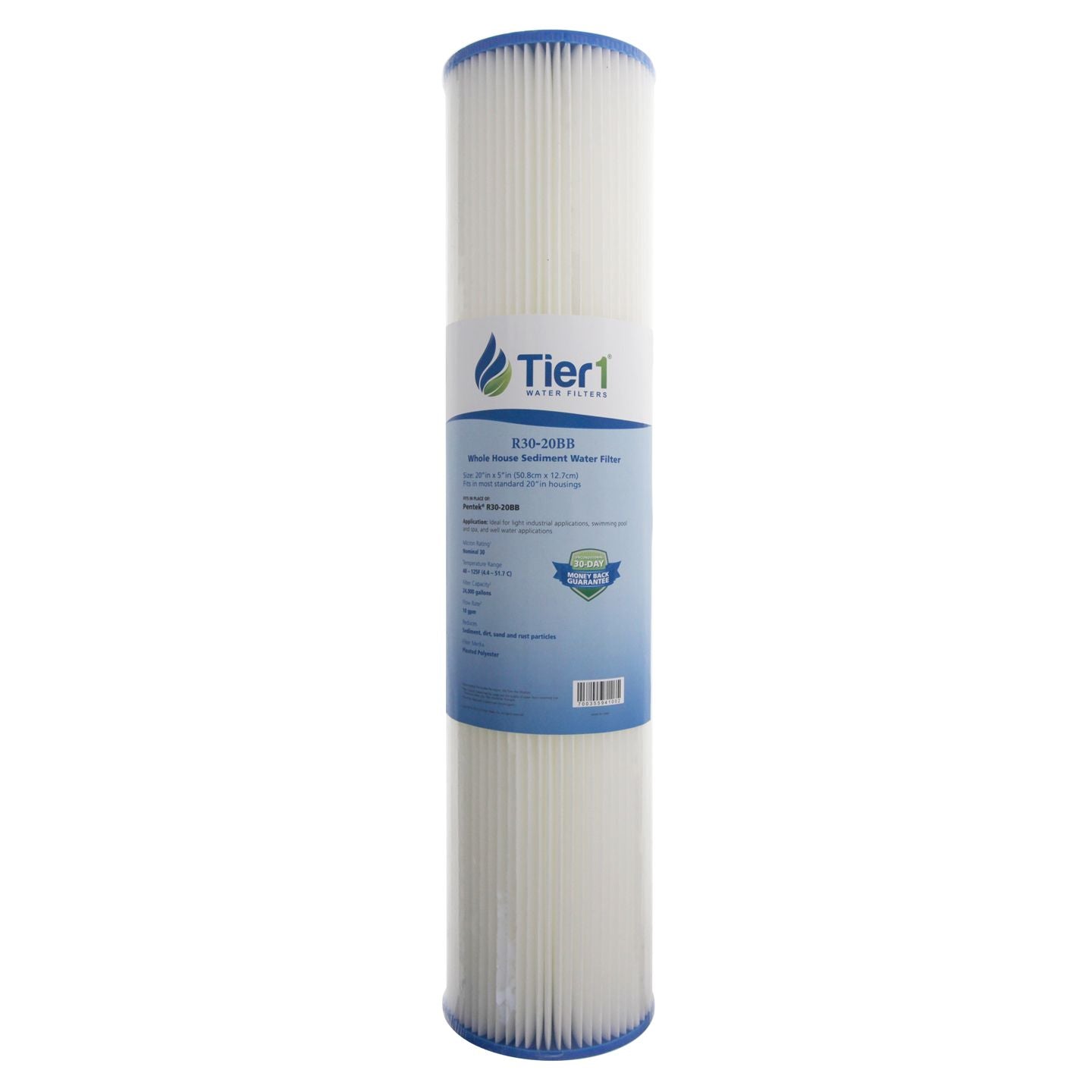 R30-20BB Pentek Comparable Whole House Sediment Water Filter by Tier1 - DiscountFilterStore.com