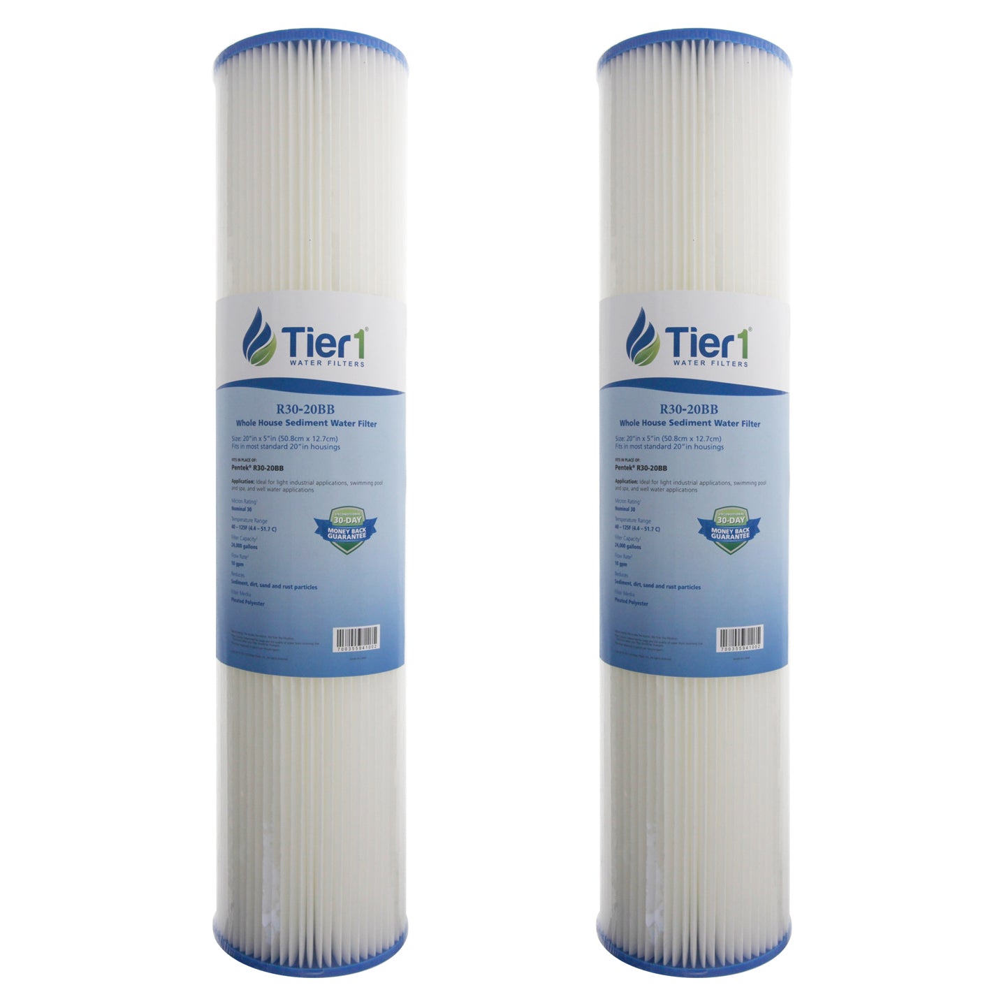 R30-20BB Pentek Comparable Whole House Sediment Water Filter by Tier1 - DiscountFilterStore.com