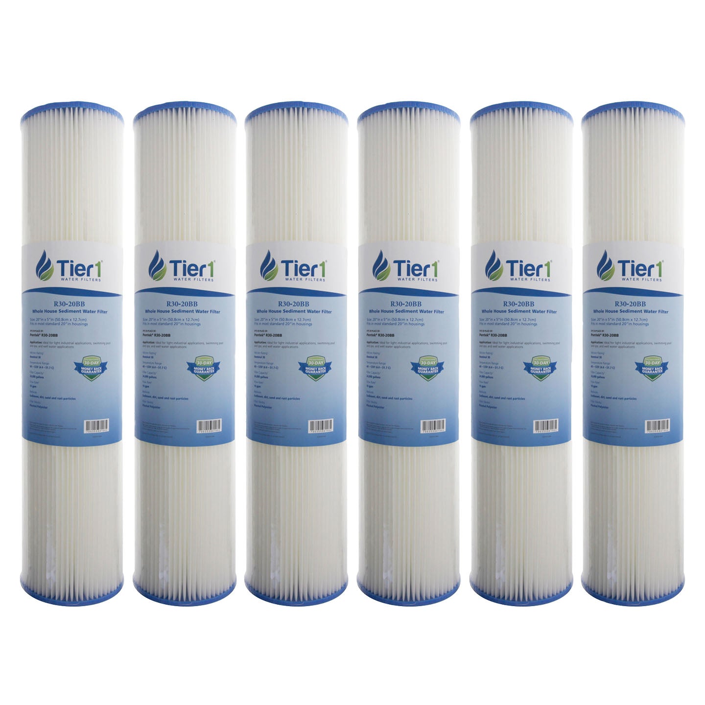 R30-20BB Pentek Comparable Whole House Sediment Water Filter by Tier1 - DiscountFilterStore.com