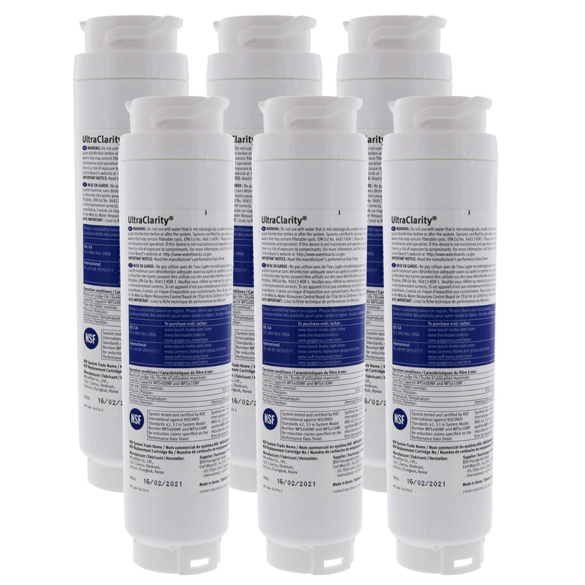9000 077104 Bosch UltraClarity REPLFLTR10 Refrigerator Water Filter - DiscountFilterStore.com