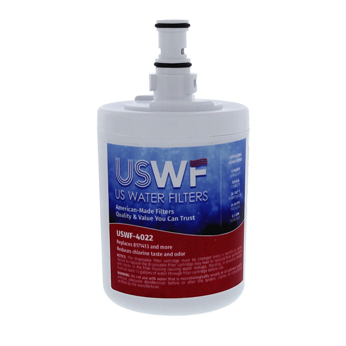 8171413 / 8171414 Whirlpool Comparable Refrigerator Water Filter Replacement By USWF - DiscountFilterStore.com