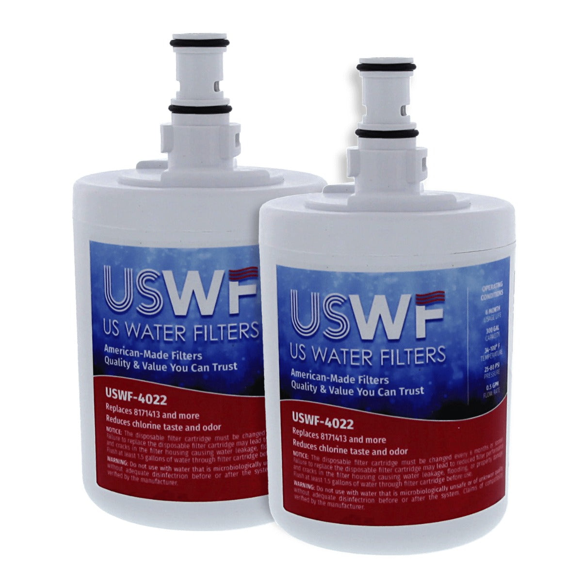 8171413 / 8171414 Whirlpool Comparable Refrigerator Water Filter Replacement By USWF - DiscountFilterStore.com