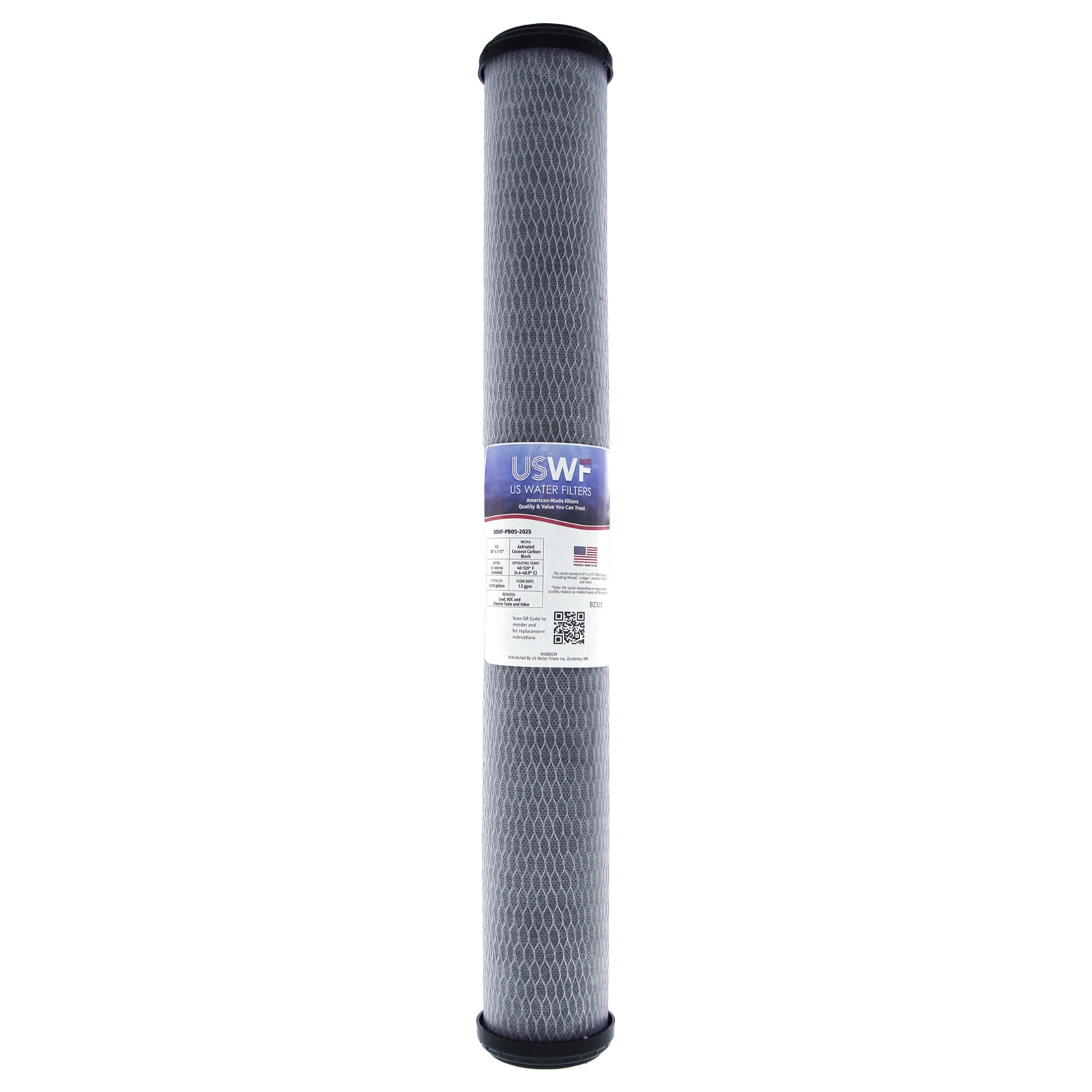USWF Lead Reducing Carbon Block Filter 0.5 Micron 20"x2.5" - Whole House Cartridges - 39.41 - DiscountFilterStore.com
