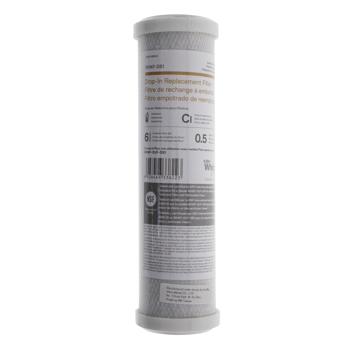 WHKF-DB1 Whirlpool Undersink Replacement Filter Cartridge